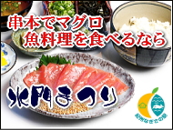 串本の魚料理は水門まつり